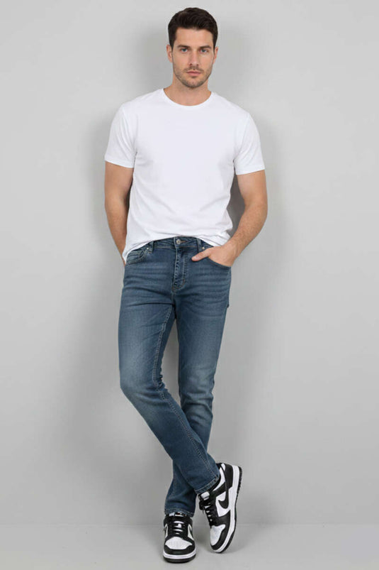 Pantalon pour homme en tissu extensible Dar Paça couleur brun tint