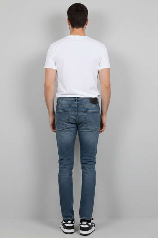Pantalon pour homme en tissu extensible Dar Paça couleur brun tint
