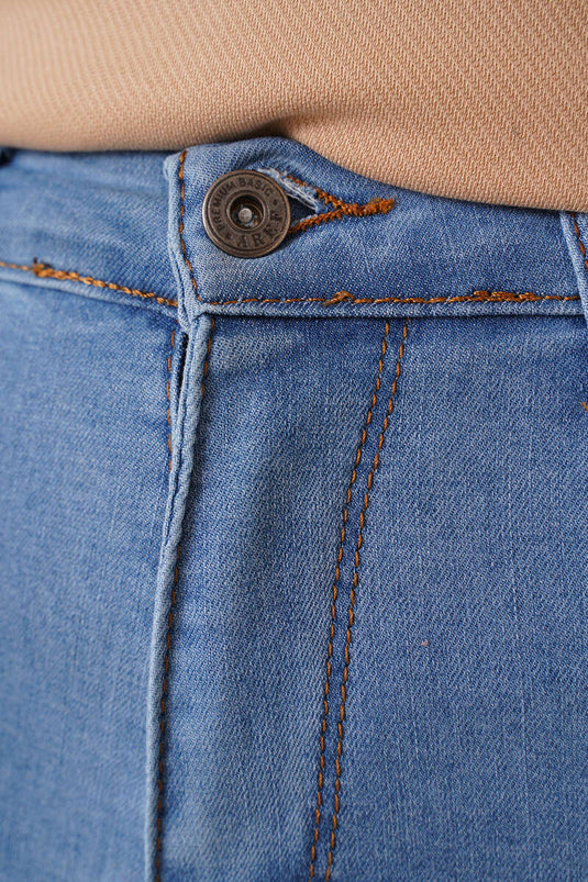 Enge Lycra-Hose in Hellblau