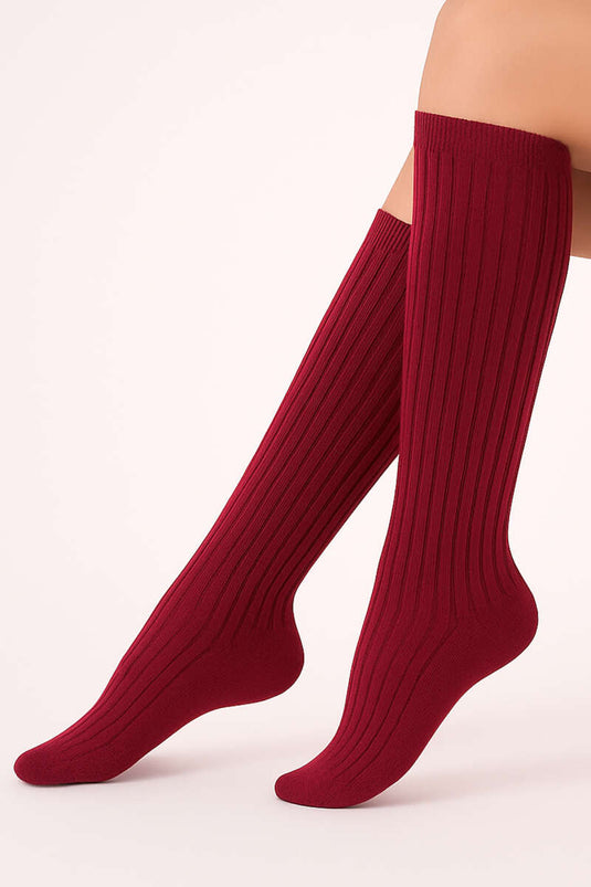 Dymod Rib Wick Dissolved Socks Bordeaux