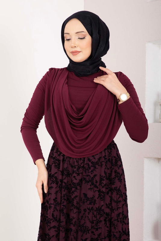 ديغاجي متدفق ساندي بودي لون بوردو