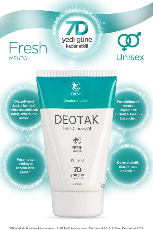 Deotak Fresh Cream Deodorant 35 ml