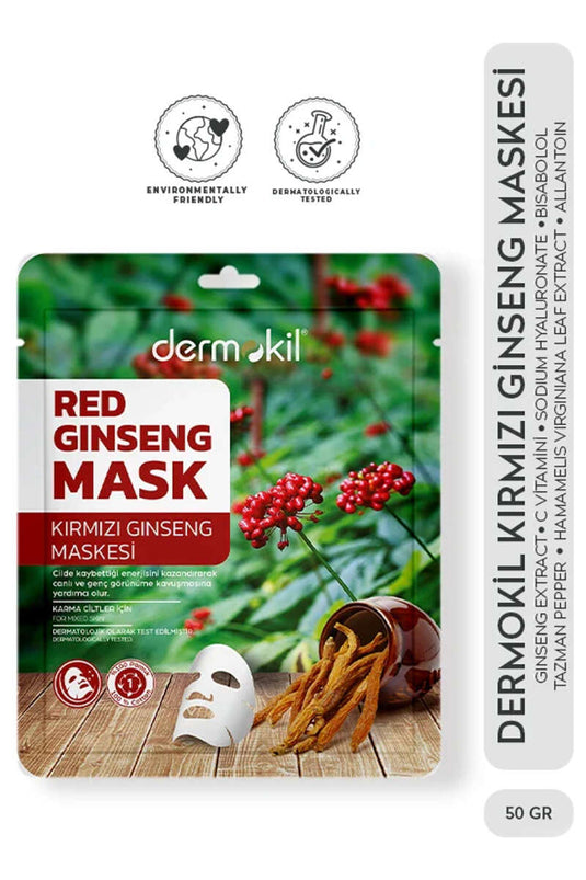 Dermokil Papier-Gesichtsmaske Roter Ginseng 20 G