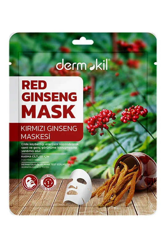 Dermokil Papier-Gesichtsmaske Roter Ginseng 20 G