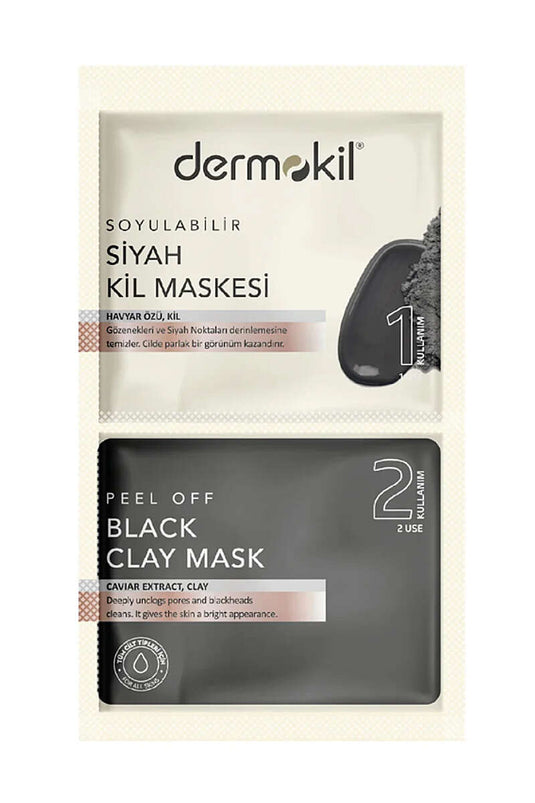 Dermokil Peelable Black Clay Mask 2x7.5 Ml