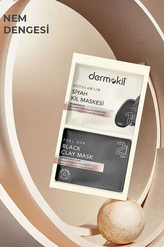 Dermokil Peelable Black Clay Mask 2x7.5 Ml