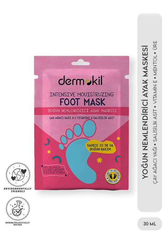 Dermokil Masque Hydratant Intense Pour Pieds 30 Ml
