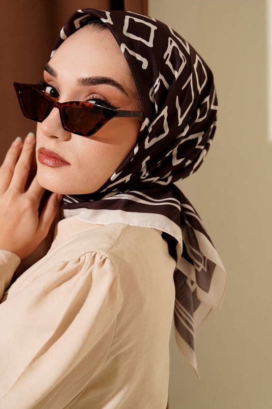 Écharpes assorties à motifs de la série Café Noir 1