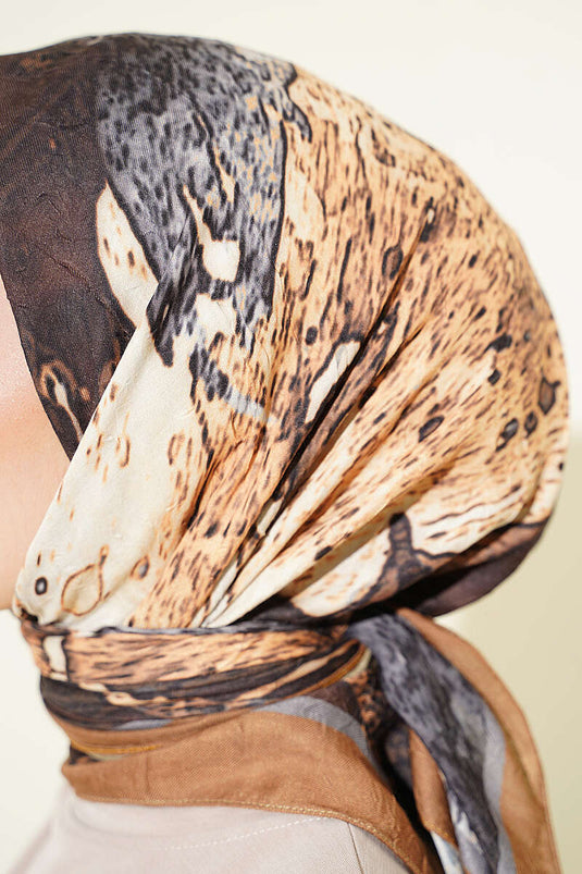 Pañuelo Ayda De Bambu Con Estampado Safran