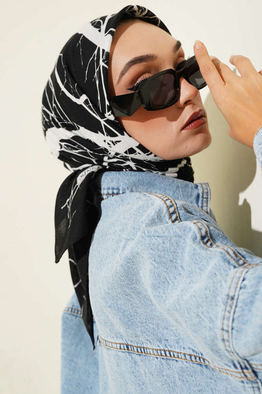 Serie di sciarpe in bambù fantasia, assortimento 3