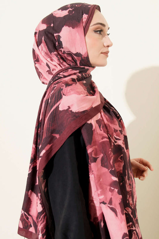 Série assortie 9 Bordeaux en bambou à motif kraş