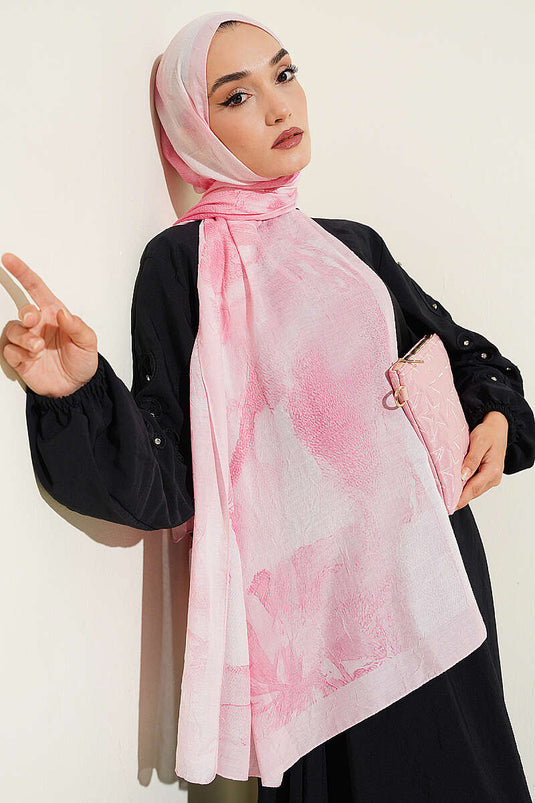 Desenli Bambu Kraş Pembe Serisi Asorti 6