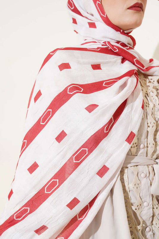 Carreau de châle Krash en bambou à motifs