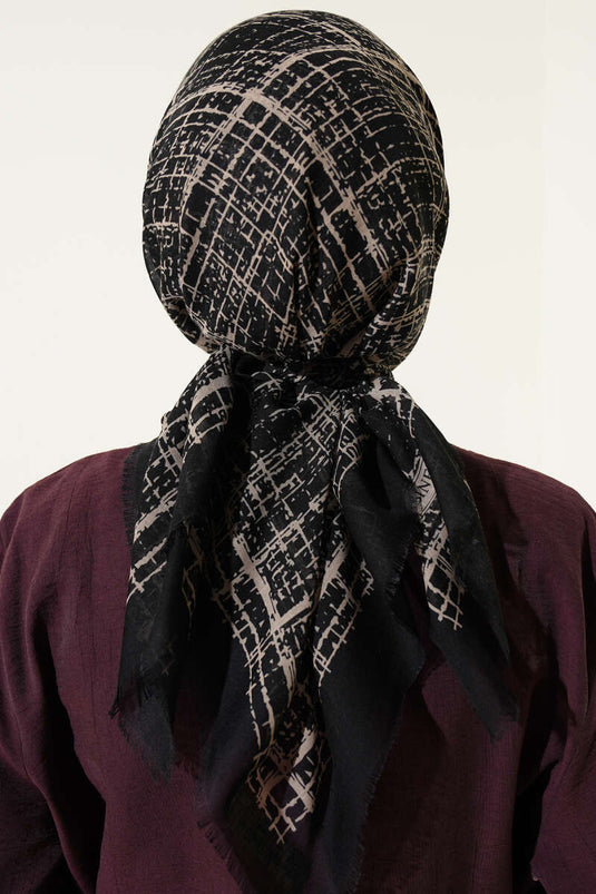 Patterned Flamu Cotton Scarf Assorted 5