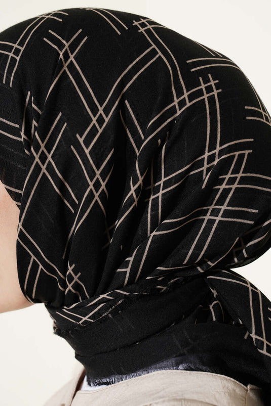 Patterned Flamu Cotton Scarf Assorted 7