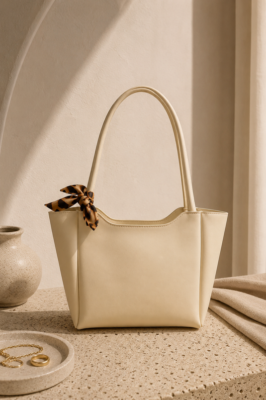 Sac Main & Épaule Imprimé Avec Fular Détails