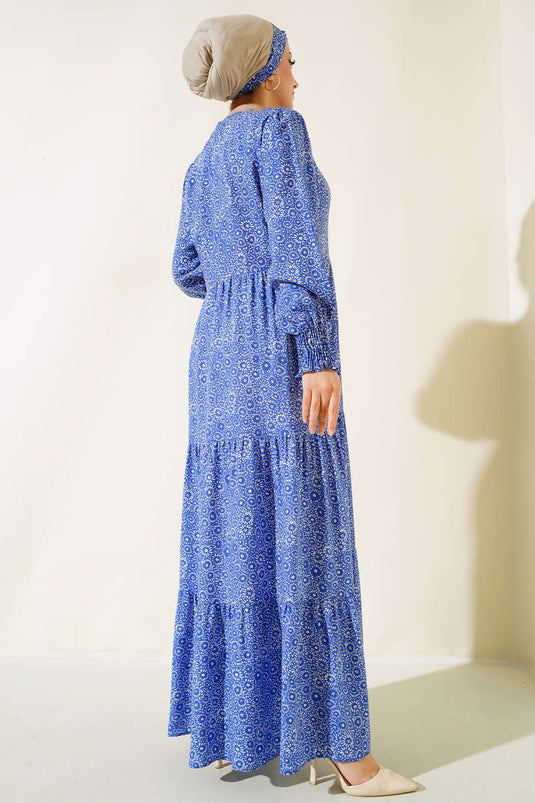 منقوشة زر مخفي اللباس ساكس