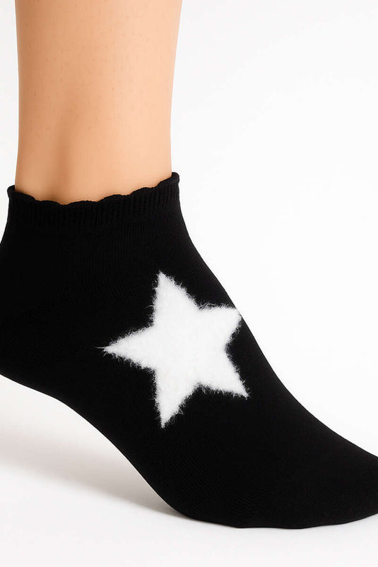 جوارب منزلية من قماش تيري بنقوش نجوم