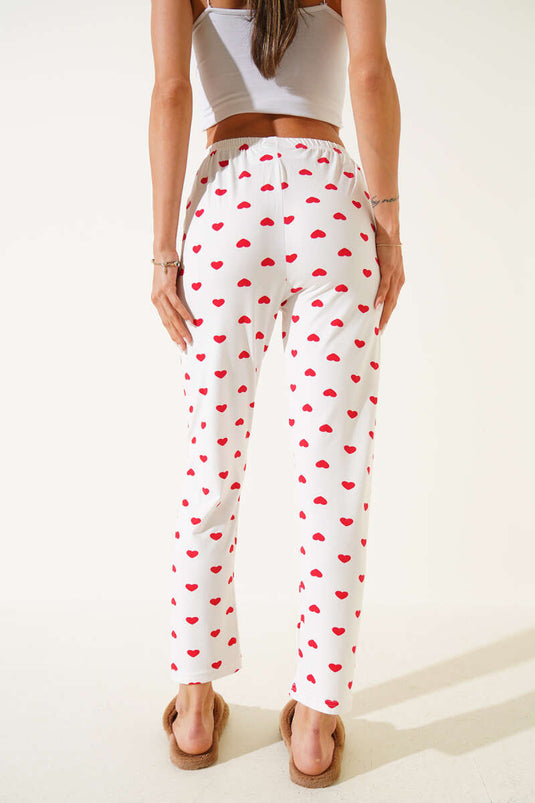 Patterned Pajamas White