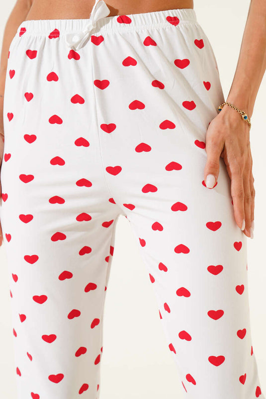 Patterned Pajamas White