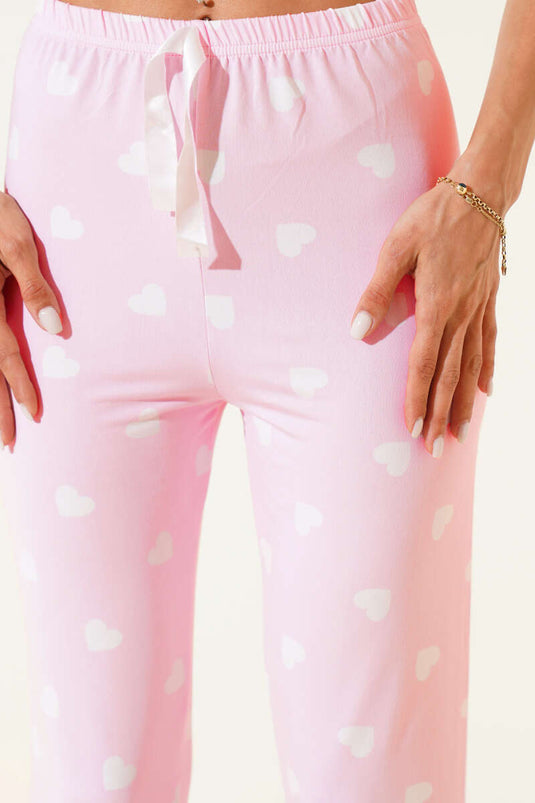 Patterned Pajamas Candy Pink