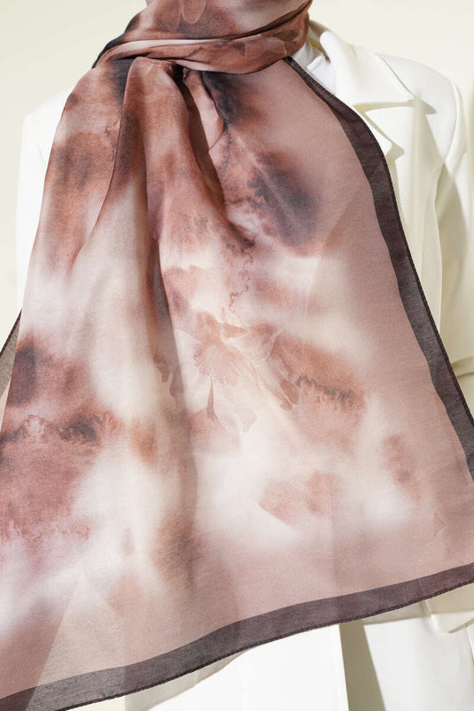 Patterned Soft Coffee Series Scarf Assorted 5