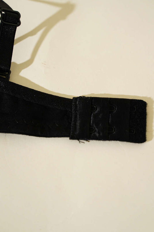 Soutien-gorge rembourré à motifs assortis noir