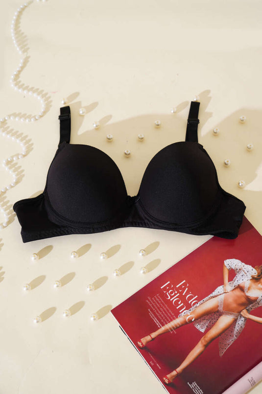 Unpadded Large Bra Black