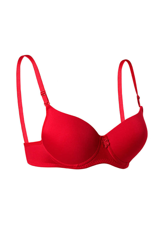 Unpadded Micro Bra Red