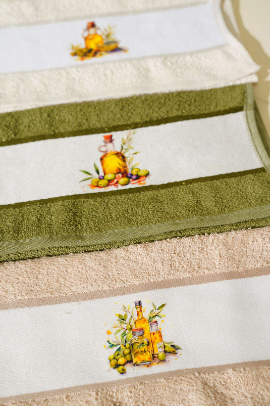 Digital bedrucktes 3-teiliges Küchenhandtuch-Set, sortiert