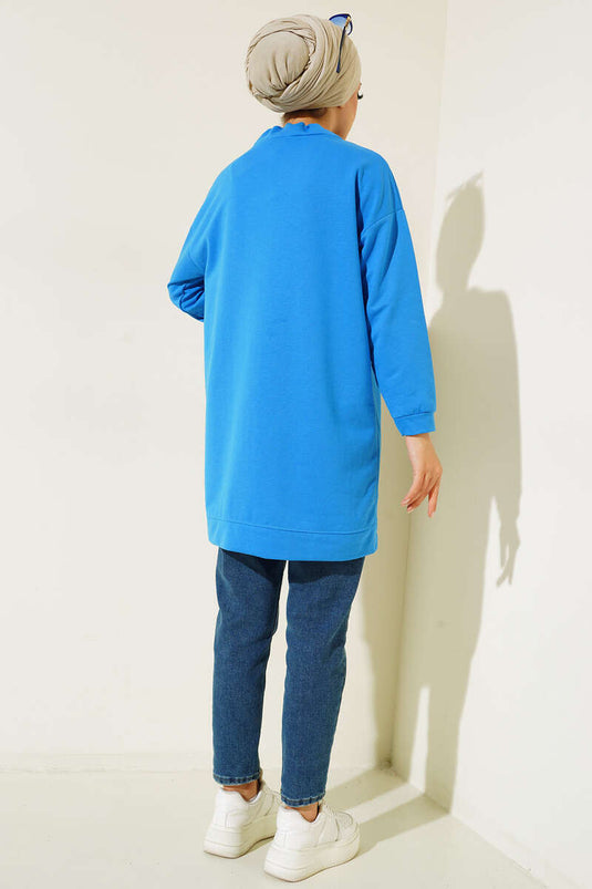 Tunique Dik Yaka Saks