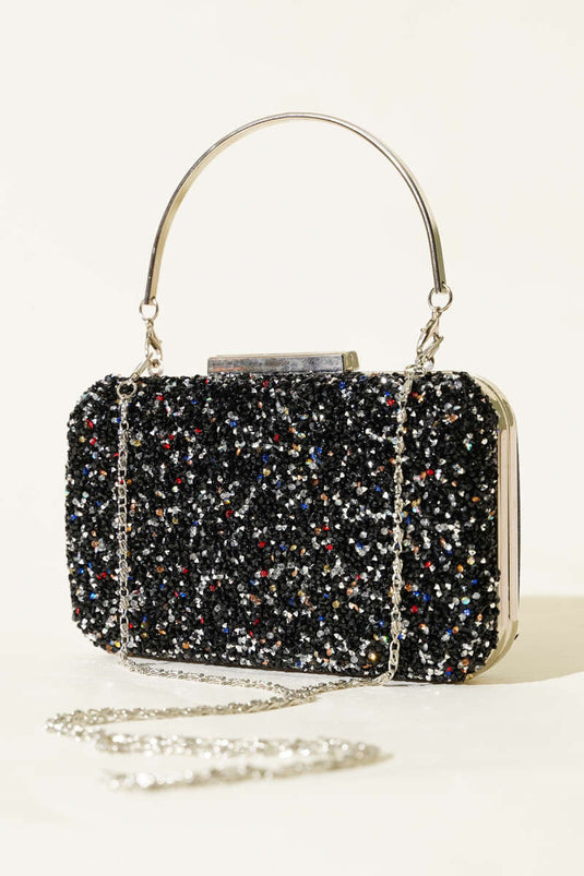 Rectangular Embellished Dress Bag with Handles (Assorted)