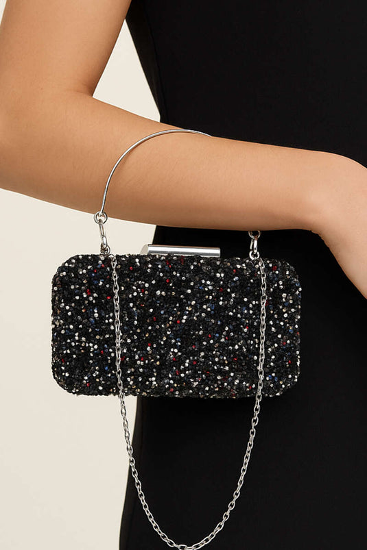 Sac à main rectangulaire orné avec anses (assortiment)