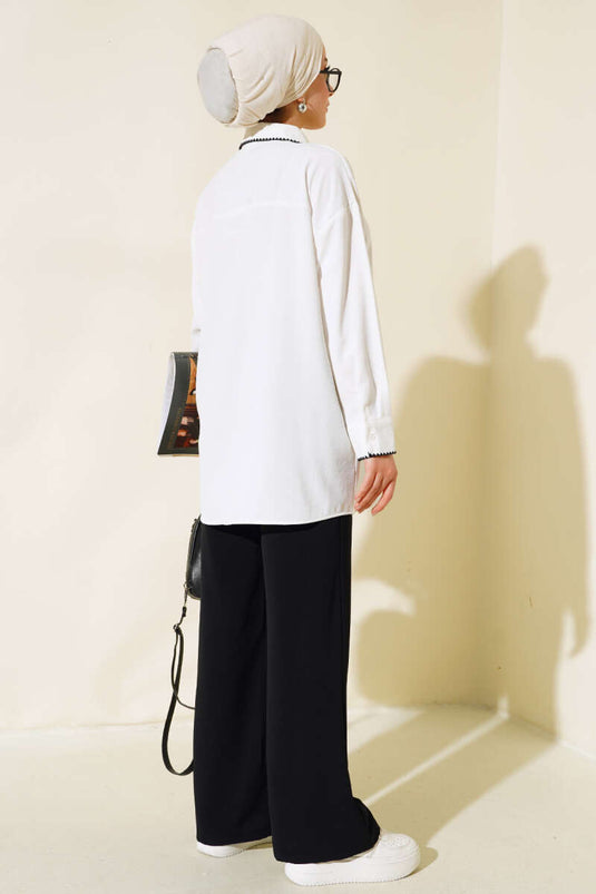 Dikiş Detaylı İkili Takım Siyah