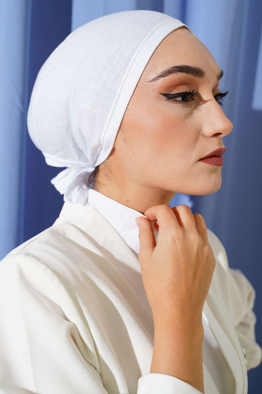 Dikişli Basic Bone Beyaz