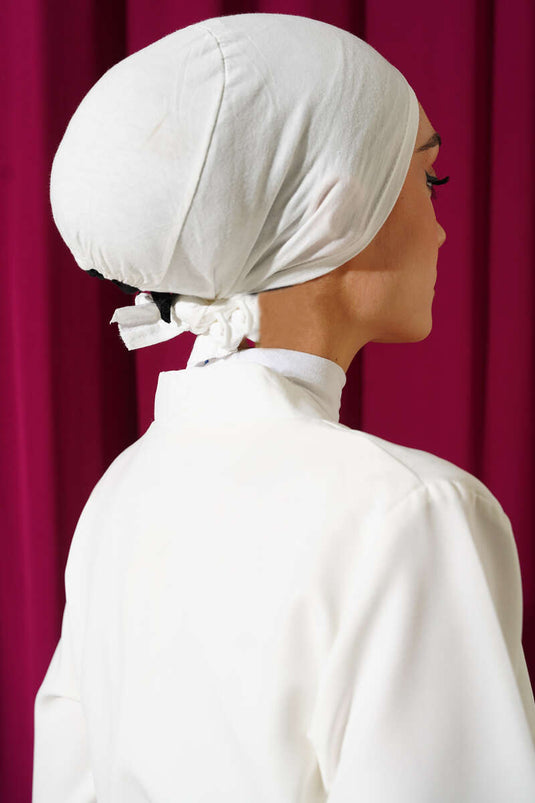 Dikişli Basic Bone Ekru