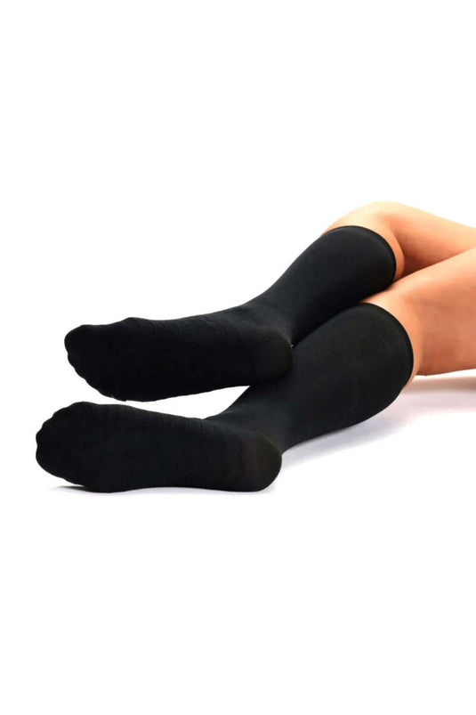 Chaussettes de massage pour femmes sous le genou, 500 noires