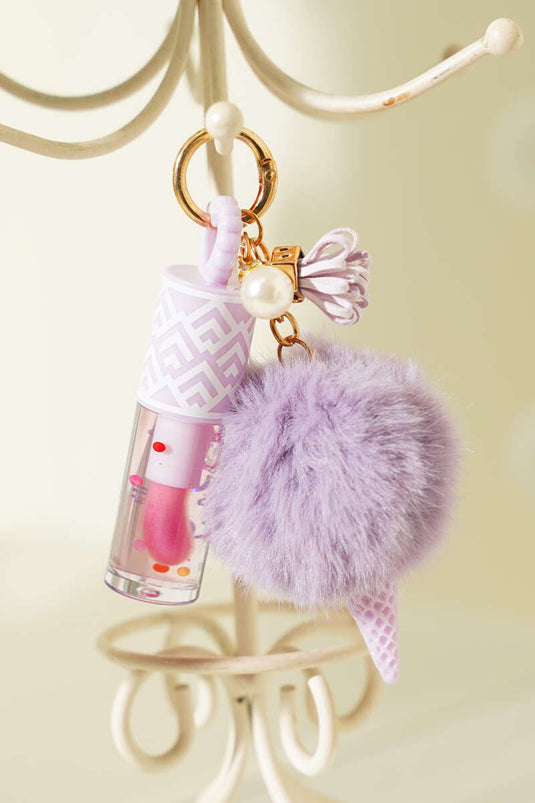 Brillant à lèvres assorti avec porte-clés Dondurma