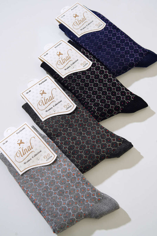 Dörtlü Bayan Soket Çorap Seti Asorti 6