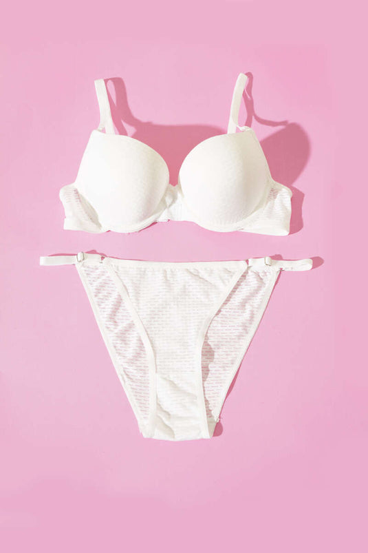 Double Support Bra Set Ecru