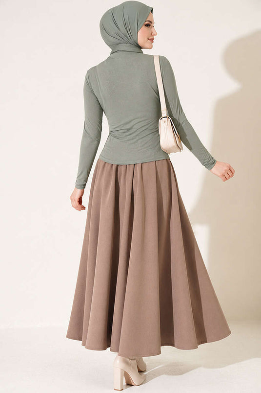 Sandy Draped Blouse In Calla Groen