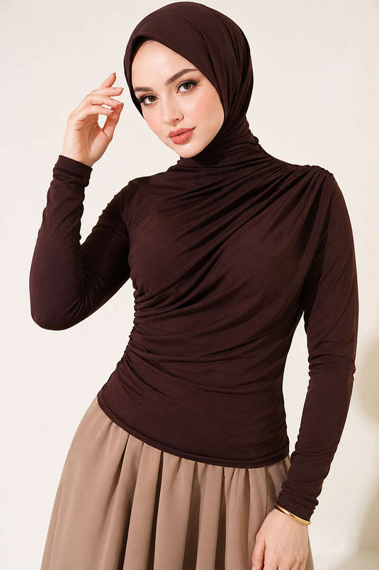 Sandy Blouse In Koffietint