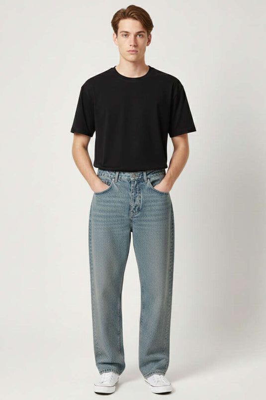 Pantalon pour homme à coupe droite avec poches et boutons, teinte verte