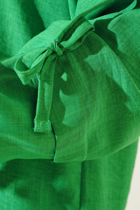 Abito Benetton double in lino con bottoni