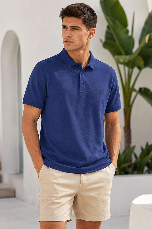 Düğmeli Polo Yaka Erkek T-shirt Parlement