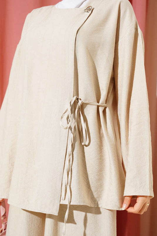 Geknöpftes, seitlich geschlossenes Doppelstein-Set