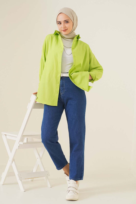 Straight Boyfriend Dark Denim Pants