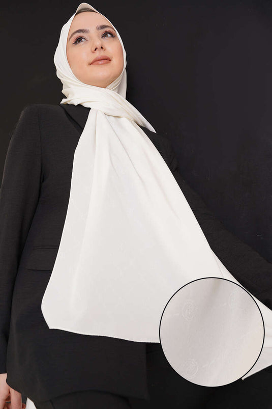 Düz Capri Şal Ekru