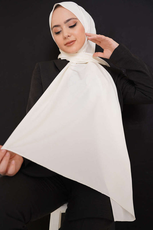 Düz Capri Şal Ekru