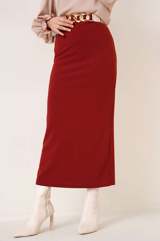 تنورة قلم رصاص مستقيمة